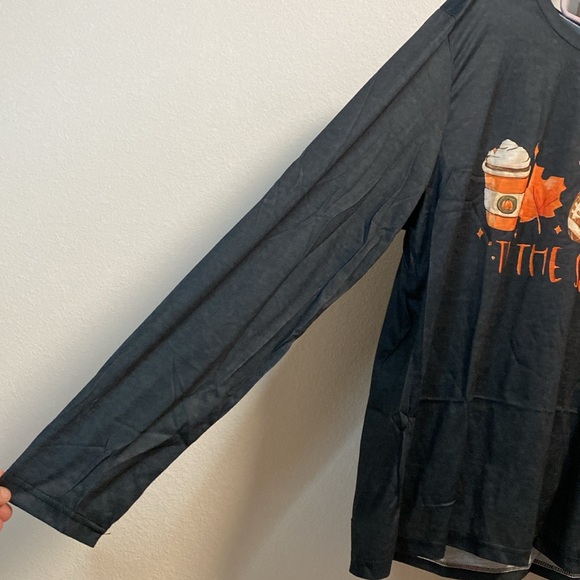 HP 10/15/25!! Fall Football and Halloween Graphic Print Long Sleeve Shirt - Picture 7 of 9